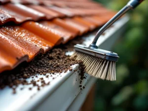 Professionele borstels verwijderen vleermuisuitwerpselen uit witte aluminium dakgoot met natuurlijk daglicht


---

**Tokens used:** 316 of 200,000
- Prompt: 280 tokens
- Response: 36 tokens