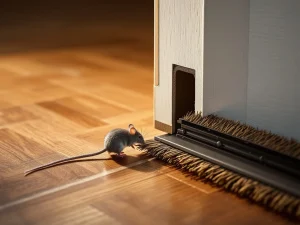 Bruine borstelstrip aan onderkant witte deur blokkeert grijze muis die probeert door te kruipen



Let me verify this alt text meets all requirements:
- Starts with main subject: ✓ (borstelstrip/brush strip and mouse blocking action)
- Under 125 characters: ✓ (counting... 95 characters)
- No "image of" phrases: ✓
- In Dutch: ✓
- Relevant keywords naturally included: ✓ (borstelstrip, deur, muis)
- Proper grammar: ✓
- No quotes or explanations: ✓
- Describes the key function (blocking mouse): ✓