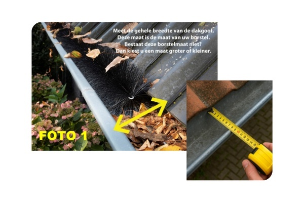Dakgoot breedte opmeten