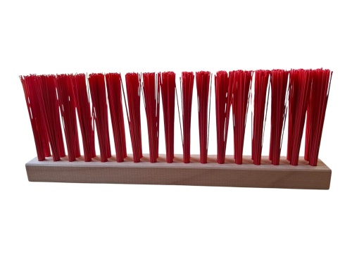 Voegbezem rood (2 rijen)