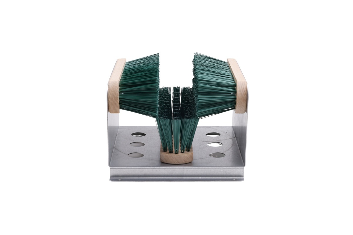 Hoofdafbeelding Voetenveger groen - hoog model - 3 bezems